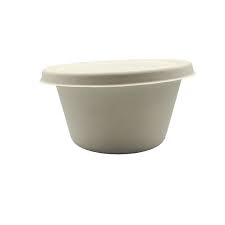 500 ml Bagasse Round Bowl with Lid